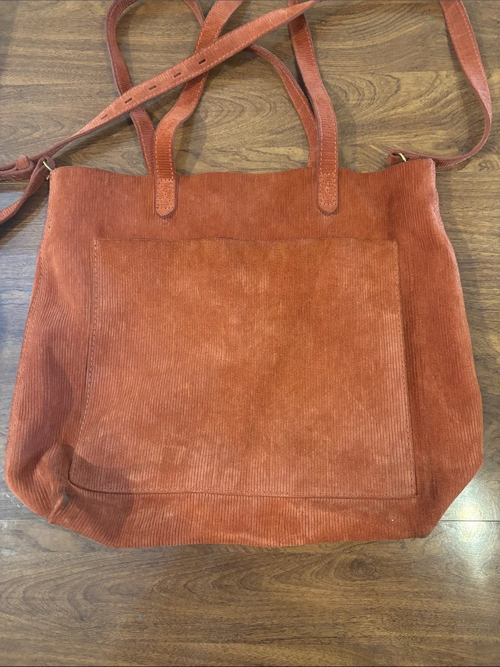 Madewell The Medium Transport Tote: Corduroy Suede Edition